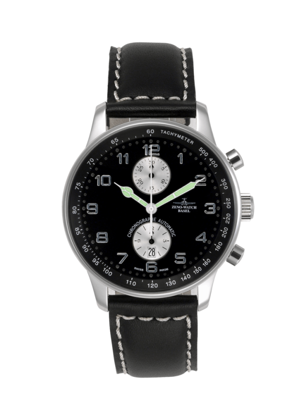 ZENO-WATCH BASEL P557BVD-d1 X-Large Retro Chrono Bicompax
