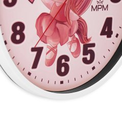 Detské nástenné hodiny s tichým chodom MPM Jednorožec - E01M.4266.00