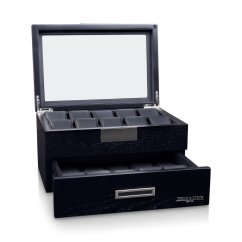 Kazeta na hodinky HEISSE & SÖHNE 70019-179 HS Monteray 20 Esche - Schwarz Seidenmatt