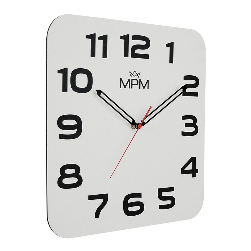 Nástenné drevené hodiny s tichým chodom MPM Topg - E07M.4260.0090