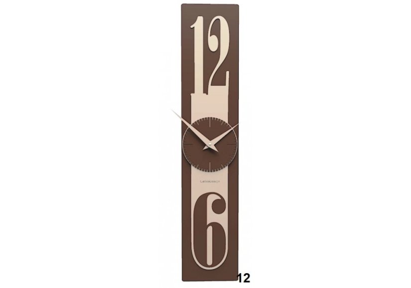 Dizajnové hodiny 10-026 CalleaDesign Thin 58cm (viac farebných verzií) Farba vínová červená-65 - RAL3003