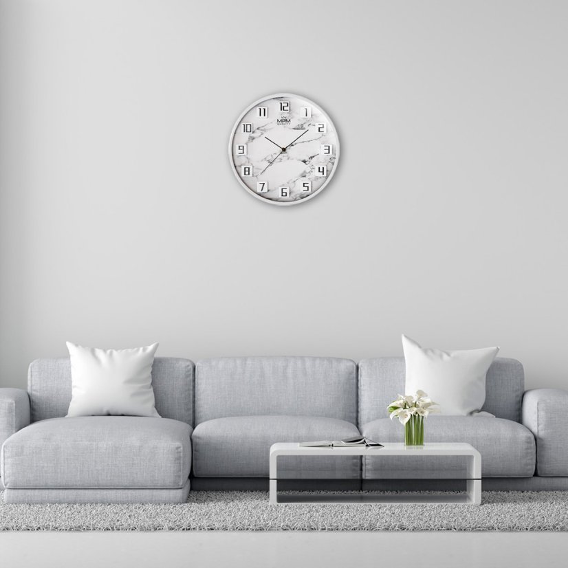 Nástenné hodiny s tichým chodom MPM Damali - E01.4290.00
