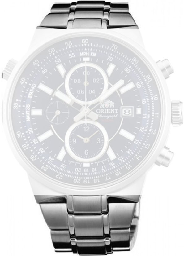 Oceľový náramok Orient PDFDSSS 26mm, strieborný