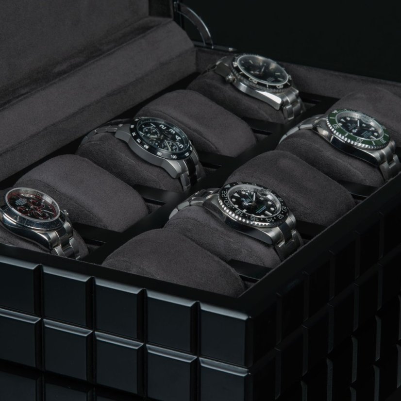 Kazeta na hodinky HEISSE & SÖHNE 70019-210.142.50 HS Dover 10 - Schwarz / Anthrazit