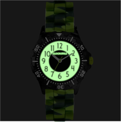 CLOCKKODIEL Svietiace maskáčové športové chlapčenské detské hodinky SPORT 4.0