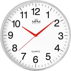 Nástěnné hodiny s tichým chodem MPM Askim - E01.4464.7000