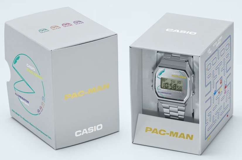 CASIO A168WEPC-7AER Vintage PAC-MAN Collaboration