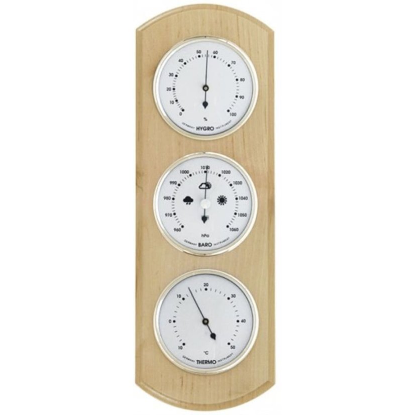 Barometer 8040B s teplomerom a vlhkomerom - svetlo hnedý - E16.4648.003186