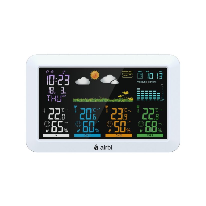Airbi HOME - meteostanica s 3 čidlami