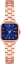MINET Rose gold-modré dámské hodinky GRACE s ocelovým řemínkem
