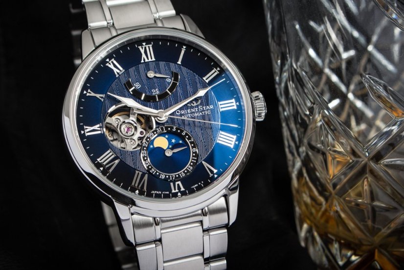 Orient Star Classic Moonphase Open Heart Automatic RE-AY0103L00B