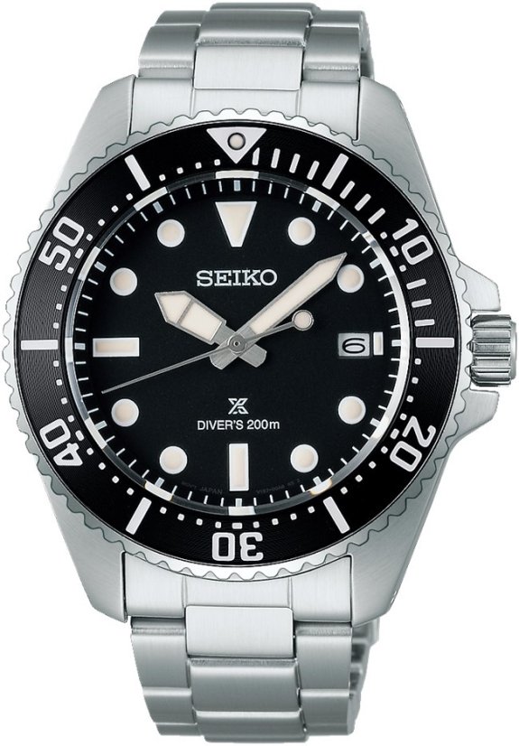 Seiko SNE597P1 Prospex Solar Diver’s in Pure Black