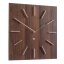 Dizajnové nástenné hodiny Future Time FT1010WE Square dark natural brown 40cm