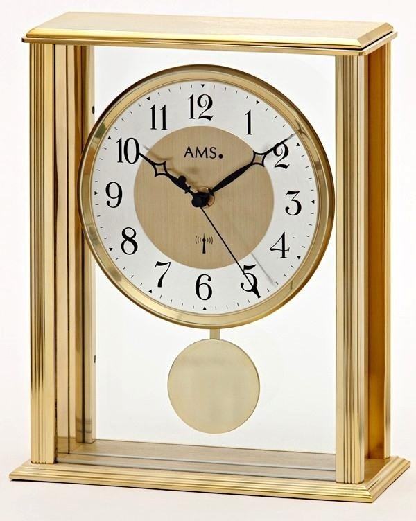 Stolové kyvadlové hodiny 5191 AMS riadené rádiovým signálom 25cm