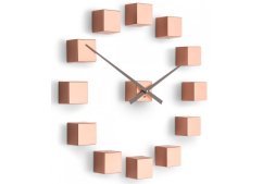 Dizajnové nástenné nalepovacie hodiny Future Time FT3000CO Cubic copper
