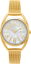 MINET Zlaté dámské hodinky s čísly ICON GOLD PEARL MESH