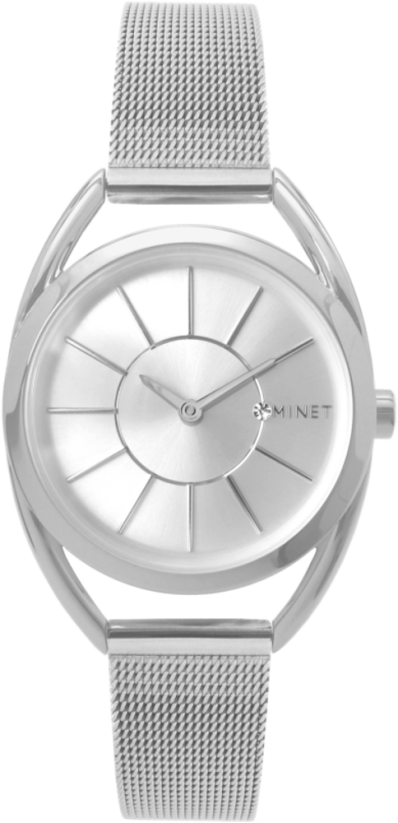 Stříbrné dámské hodinky MINET ICON PURE SILVER MESH  MWL5013