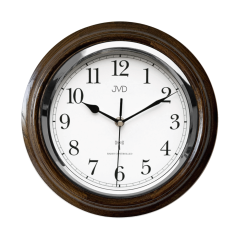Drevené nástenné rádiom riadené hodiny JVD NR7162.2