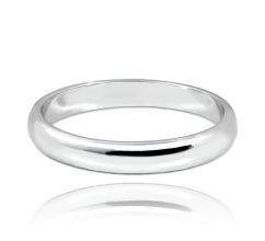 MINET Stříbrný snubní prsten 3.5 mm - vel. 56