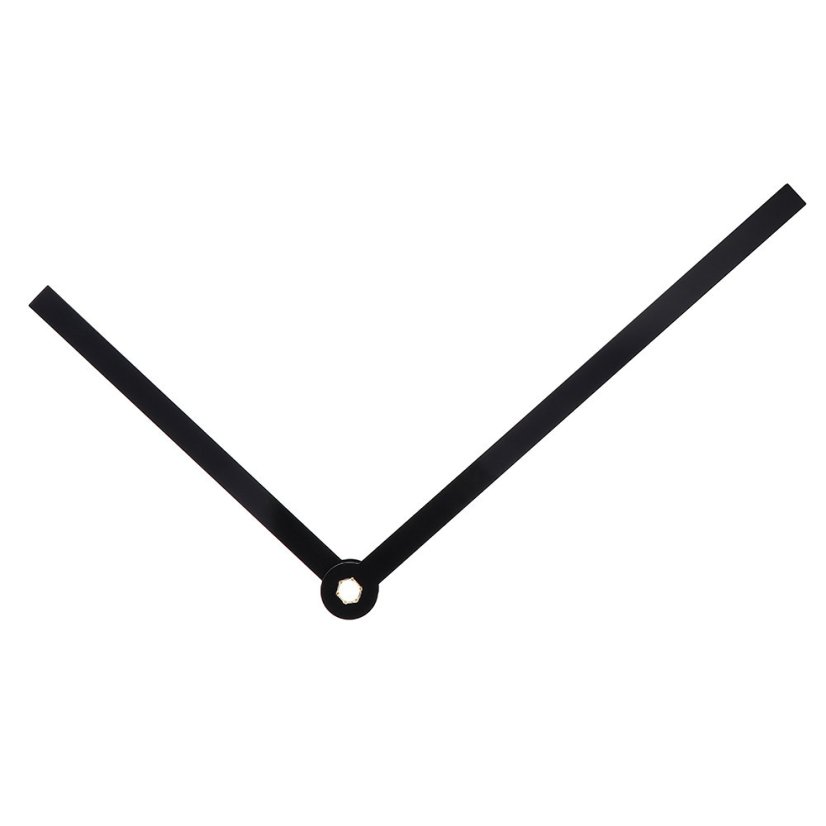Kovové hodinové ručičky B16 (105 mm, 75 mm) - černé - Ručičky hodinové N2208...B16 pár