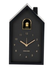 Stolný aj nástenný budík Karlsson 6077BK 20cm