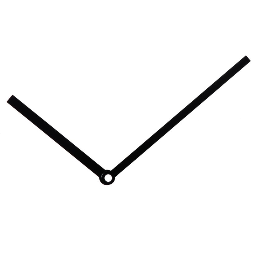 Kovové hodinové ručičky B13 (96 mm, 65 mm) - černé - Ručičky hodinové B13 pár