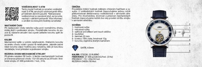 PRIM Tourbillon Bedřich Smetana - E - W91P.13234.E