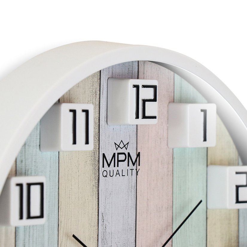 Nástenné hodiny s tichým chodom MPM Lemali - E01.4291.00