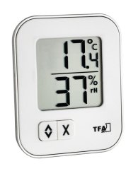 TFA 30.5026.02 - Digitální teploměr s vlhkoměrem  MOXX - bílý
