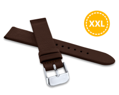 MINET XL Tmavě hnědý řemínek AGRA z luxusní kůže Top Grain - 14 - XL