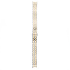Ocelový řemínek na hodinky RA.13218 (14 mm) - stříbrný/zlatý - PRIM Lyra Lady edice 01 - RA.13218.1414.7080.B