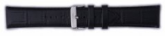 Černý kožený řemínek Orient UDEVDSB, stříbrná přezka (pro model FEUAG)
