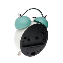 Designový kovový budík s klasickým mechanickým zvoněním MPM Kitty - B - C01.4433.31