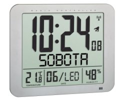 TFA 60.4516.54 - Nástenné hodiny riadené rádiovým signálom s českým dňom v týždni