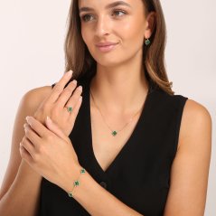 Pozlátený strieborný náhrdelník JVD SVLN0930XK6GZ45