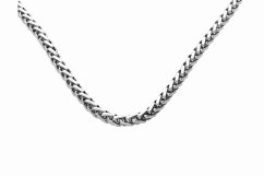 Nerezový řetízek 5593 (60 cm) - stříbrné barvy - SNE.5593.. 60cm