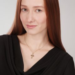 Zlatý přívěsek křížek ZP0449XJ80-8400 (585/1000) 0,84g