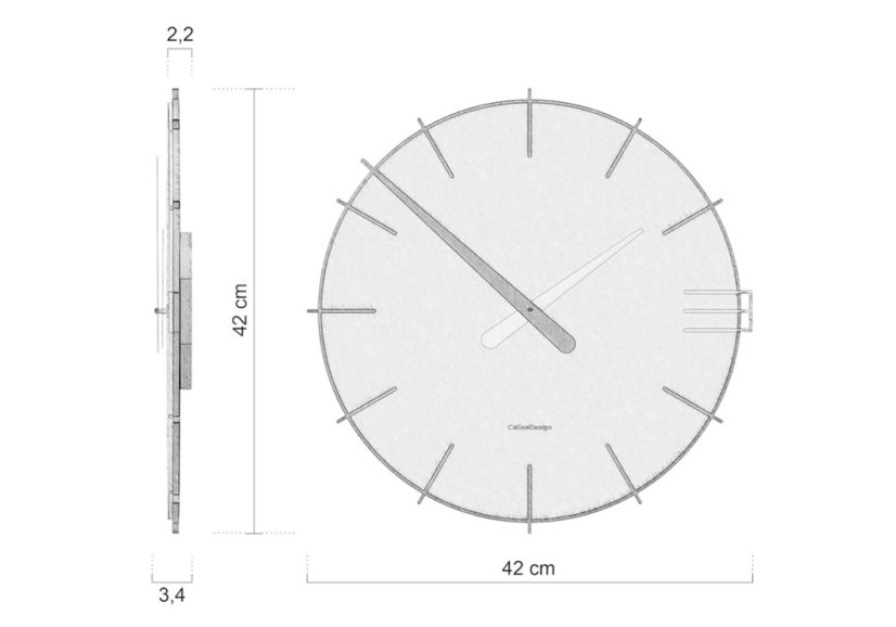 Dizajnové hodiny 10-019-84 CalleaDesign 42cm