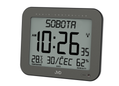 Digitálne rádiom riadené hodiny s českým dňom v týždni JVD DH9363.1