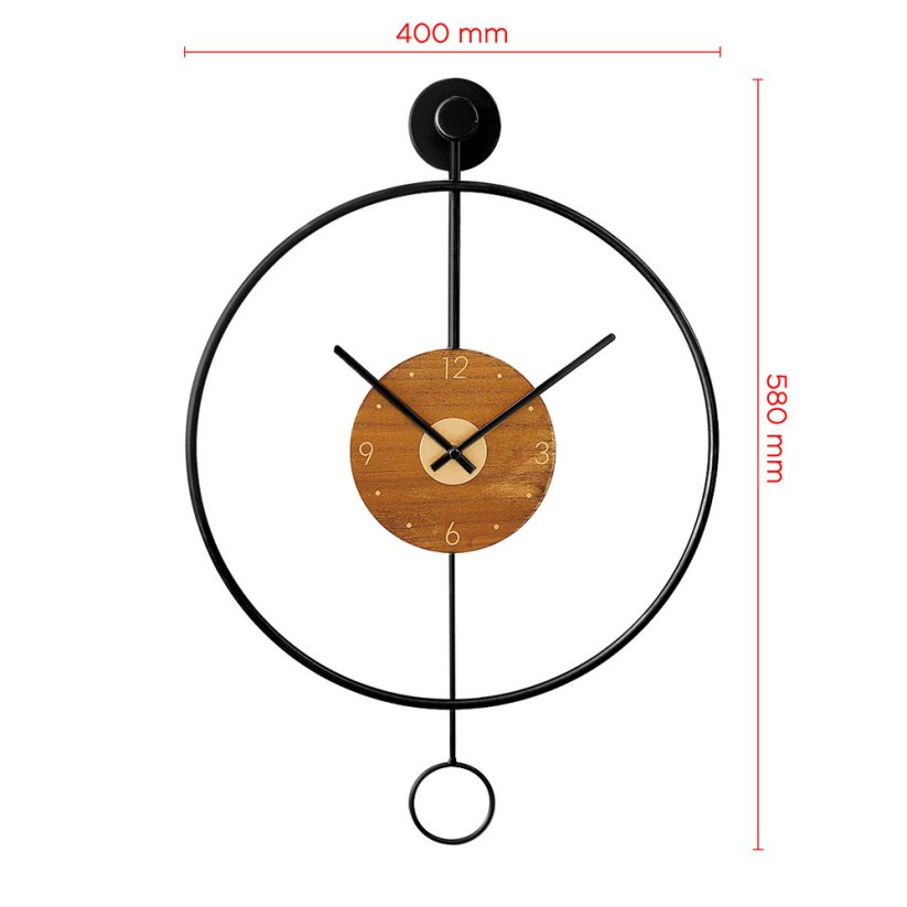 Designové nástěnné kovové hodiny MPM Circulo - B - E04.4285.90