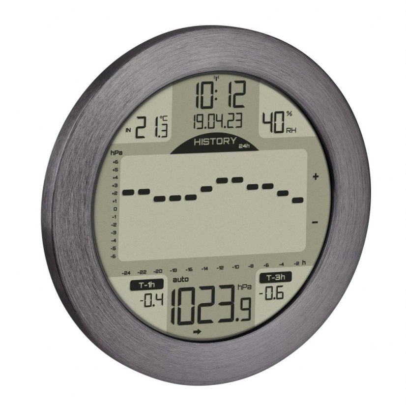 TFA 35.1124.10 - Digitálna meteostanica METEOMAR - leštený hliník