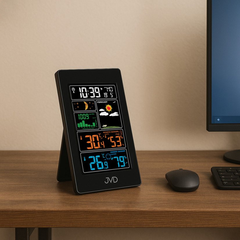 Rádiom riadená meteorologická stanica JVD RB3389