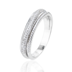 Strieborný prsteň JVD SVLR1314XJ6BI54