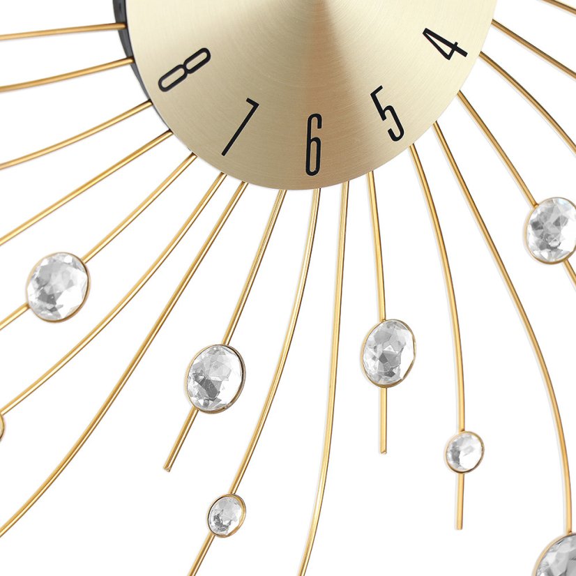 Designové paprskové nástěnné hodiny s tichým chodem MPM Gaia - E04.4496.80