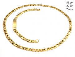 Ocelový náhrdelník + náramek 24318402