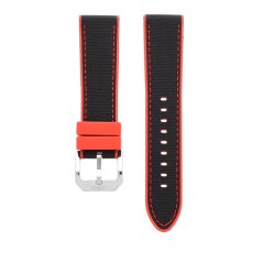 Řemínek na hodinky PRIM Cycling 25 RJ.13244 (22 mm) - černočervený - RJ.13244.2220.9020.L1