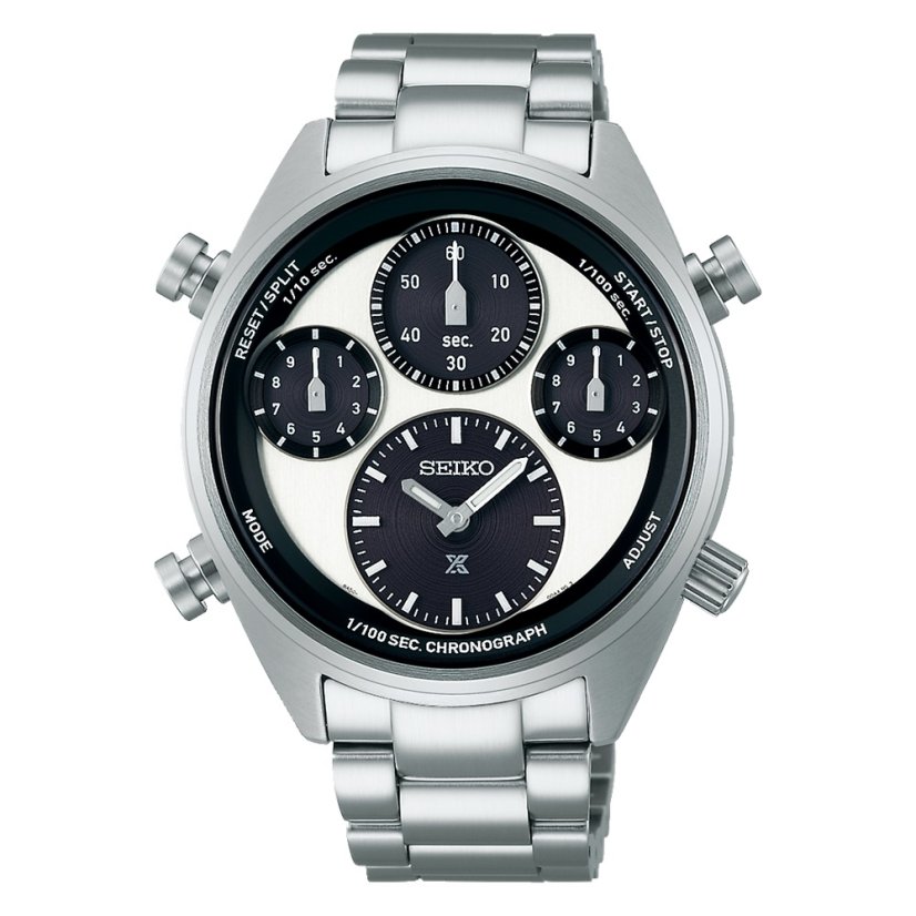 Seiko SFJ001P1 Prospex ‘Panda’ One Hundredth of a Second Speedtimer Solar Chronograph