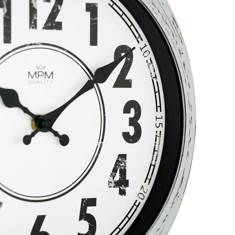 Nástenné hodiny s tichým chodom MPM Retrospect - E01.4231.00