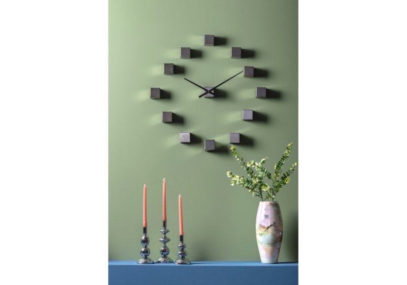 Designové nástěnné nalepovací hodiny Karlsson KA5974GY 80cm