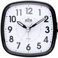 Budík s LED podsvícením a tichým chodem MPM  C01.3530.9090